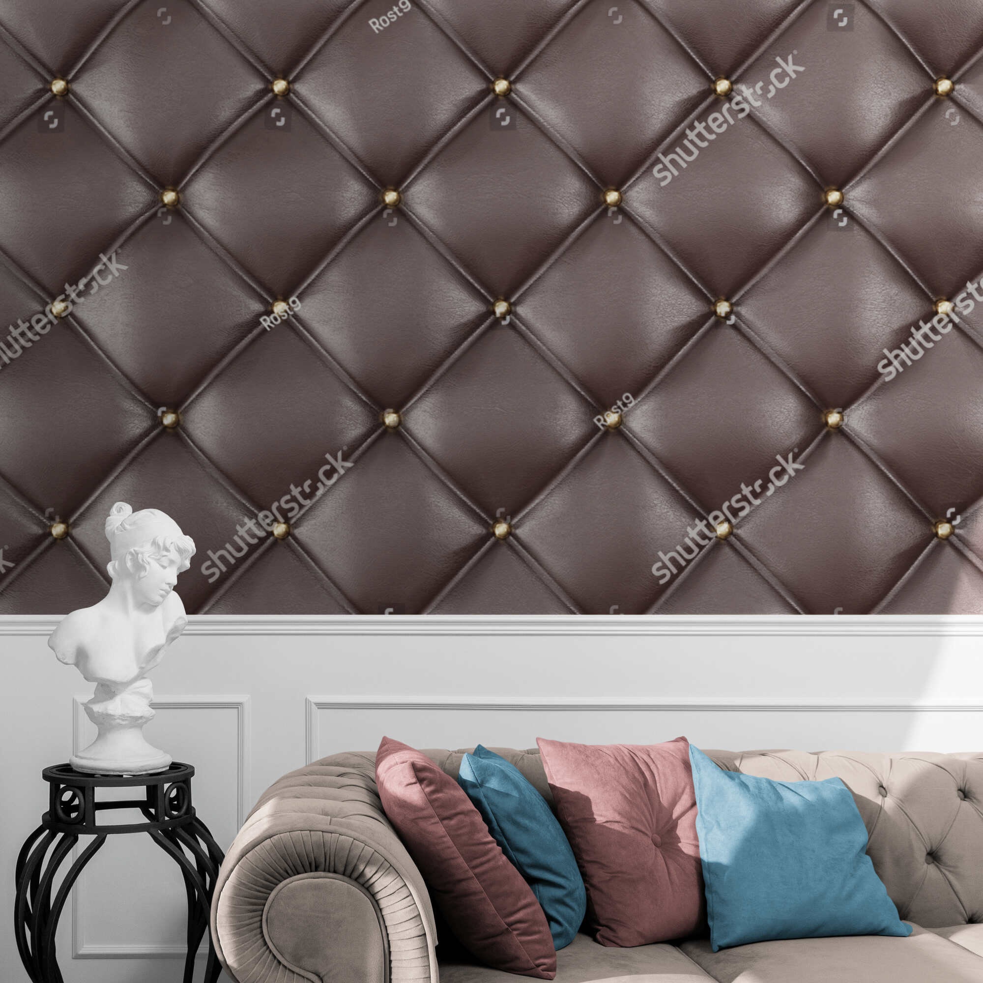 Leather Texture Fabric, Wallpaper and Home Decor