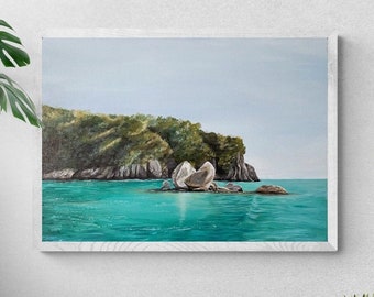Custom Landscape Painting From Photo, Commission Acrylic Painting, Original Wall Art, Photo to Painting, 100% Hand Painted