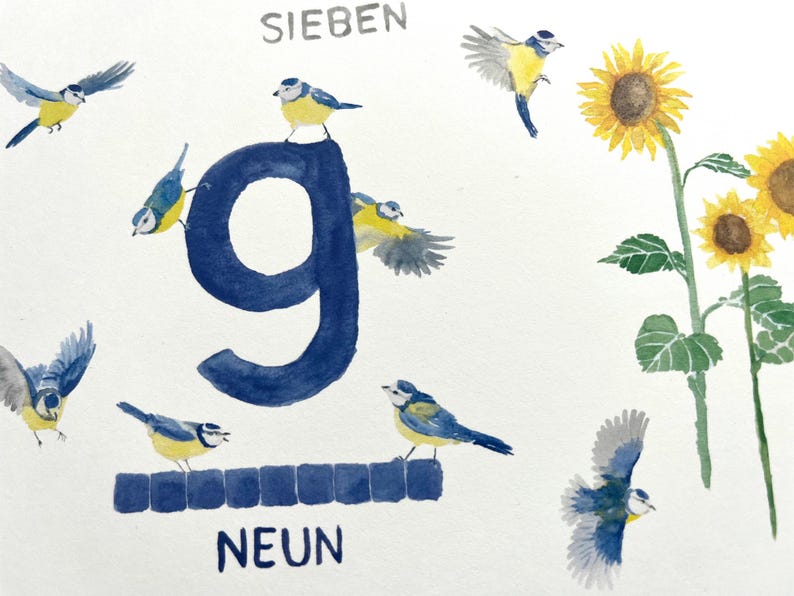 ABC Poster & Number Poster Set for Children's Room // Montessori Learning Posters // Alphabet + Numbers DIN A3 // Gift for Children's Learning Aid image 5