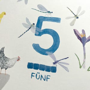 ABC Poster & Number Poster Set for Children's Room // Montessori Learning Posters // Alphabet + Numbers DIN A3 // Gift for Children's Learning Aid image 4