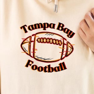 Tampa Bay Glitch Red Orange Football PNG Files