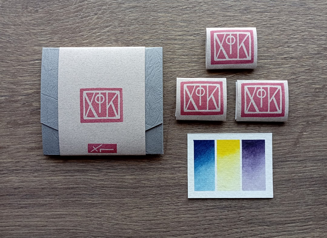 3 Handmade Gouach Paints Gouache Set Gouache Triad Pallete Etsy