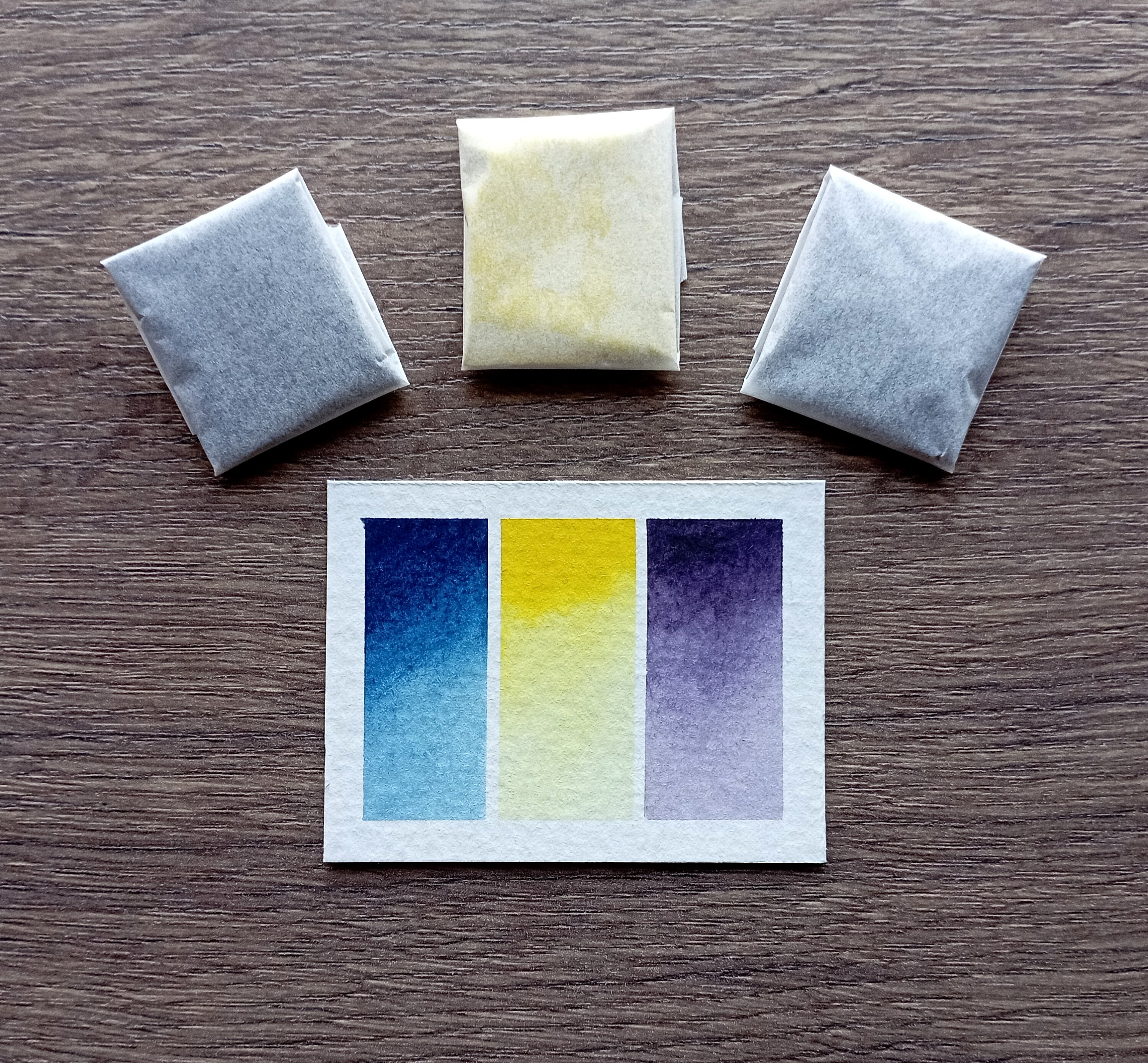 3 Handmade Gouach Paints Gouache Set Gouache Triad Pallete Etsy