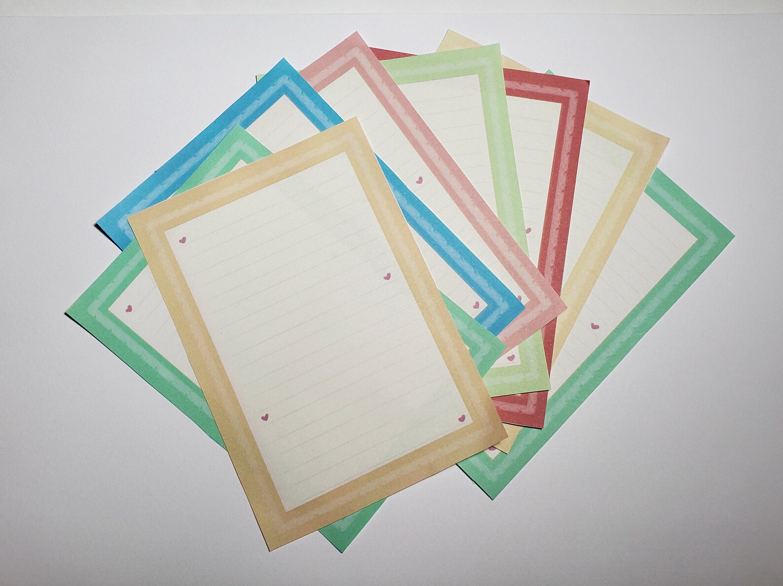 Printable note pack colorful notes. Printable decorated | Etsy