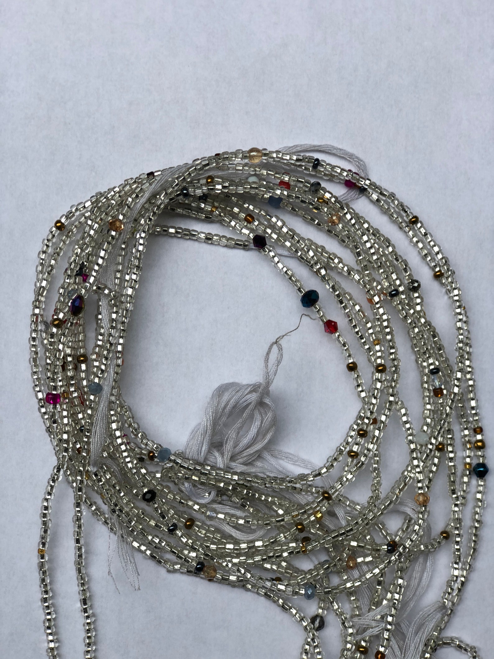 African Waist beads Silver waist beads Ghana waist beads Etsy