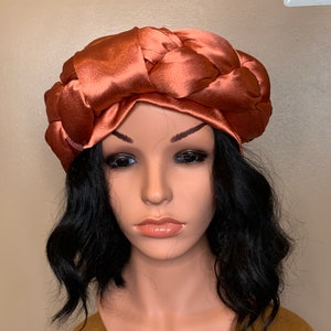 Braided Turban, Hair Cover, Hair accessory, Three stranded turban, Head Wrap, Turban, Silk Turban, Hair Bonnet