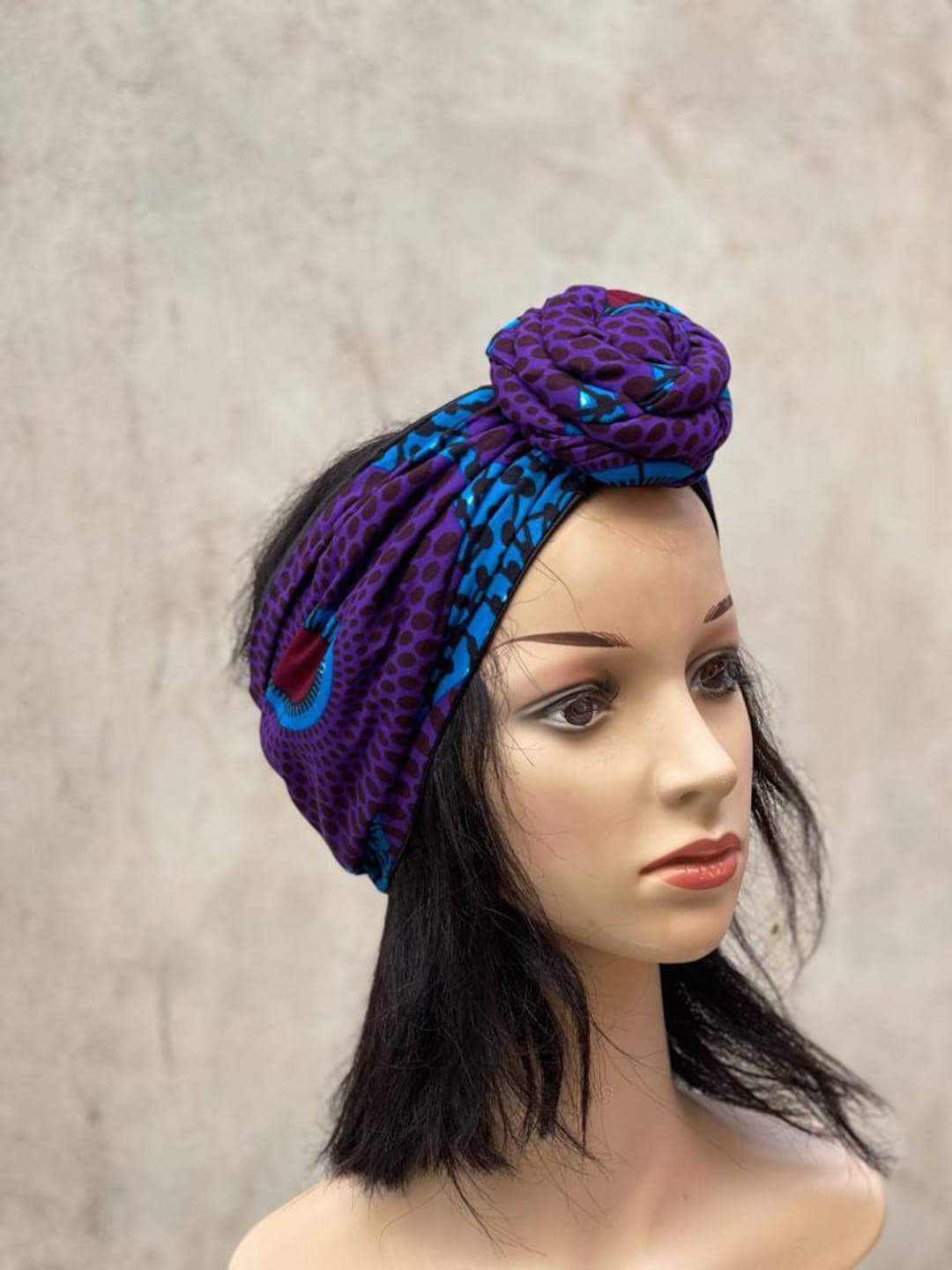 Pre Tied Head Wrap Ankara Head Wrap Pre Tied Satin Lined Etsy