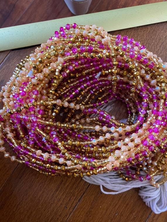 Buy Handmade Waist Bead, Body Jewelry, Belly Beads, African Waist Beads,  Bead Jewelry, Custom Colors Order Online in India 