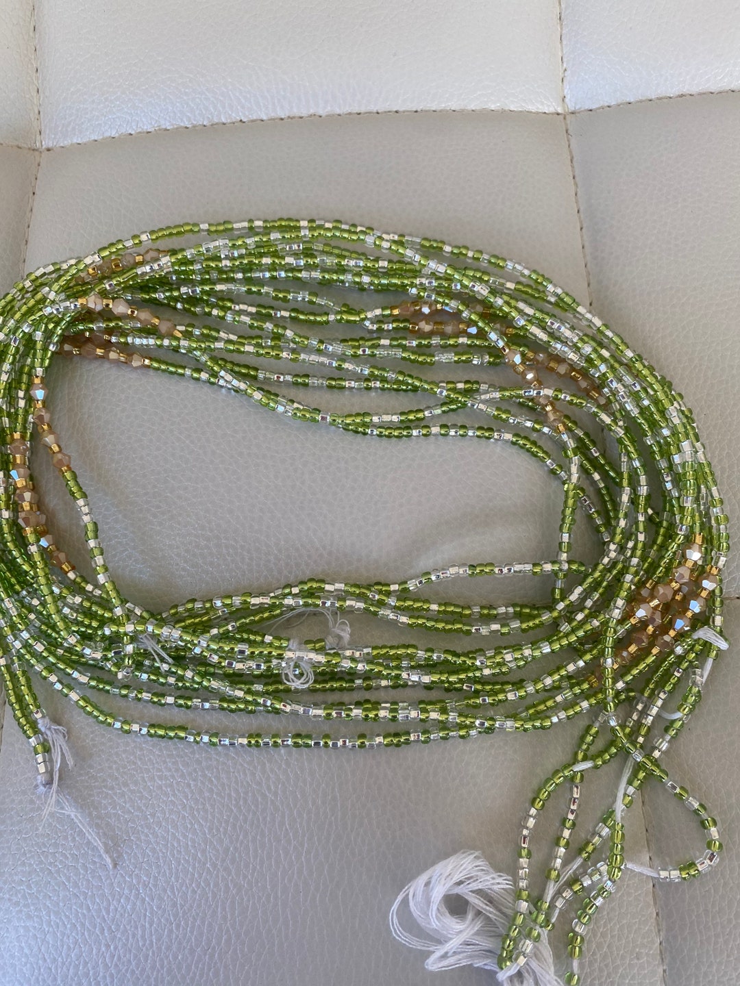 Green Waist Beads, Waist Beads, African Waist Beads, Belly Chain,weight