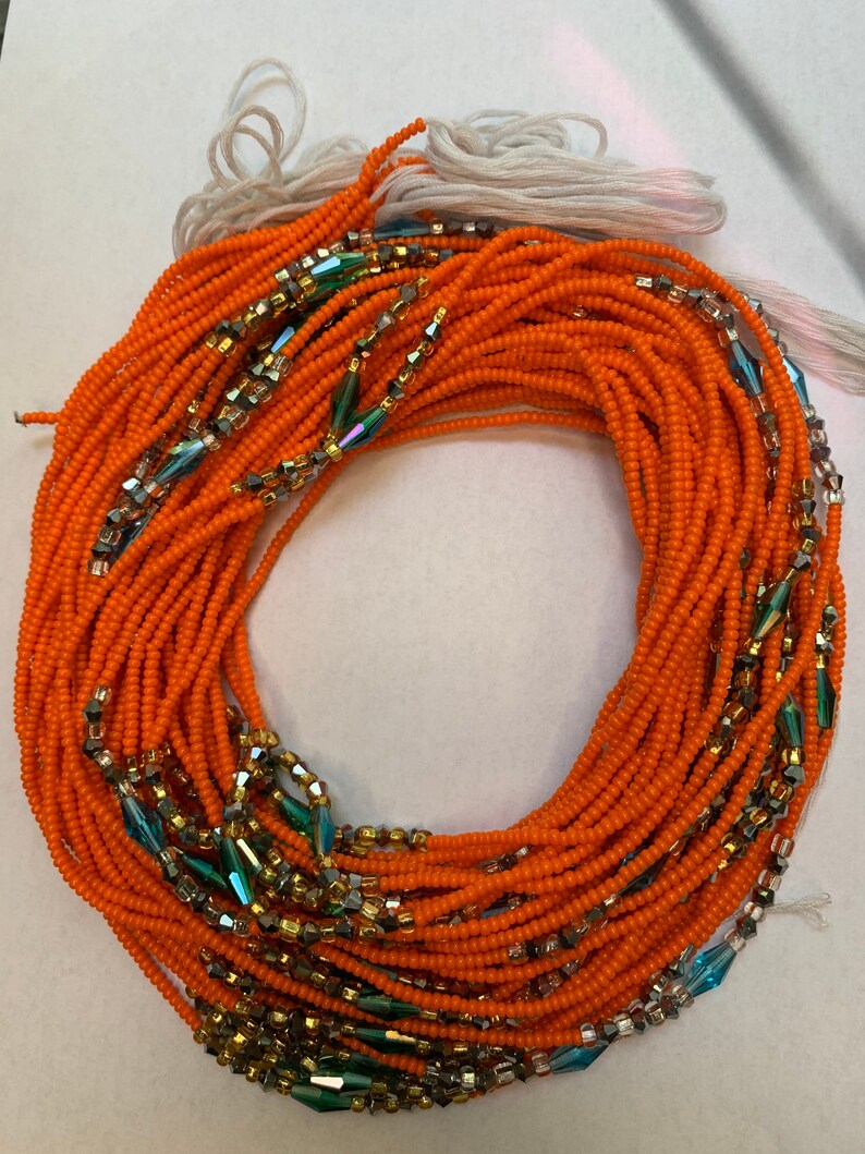 African Waist Beads Ghana Waist Beads Crystal Waist Beads Etsy