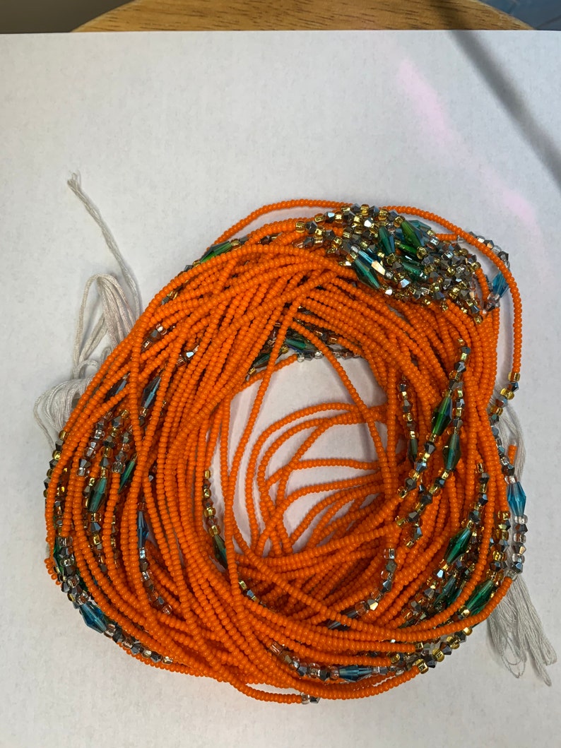 African Waist Beads Ghana Waist Beads Crystal Waist Beads Etsy