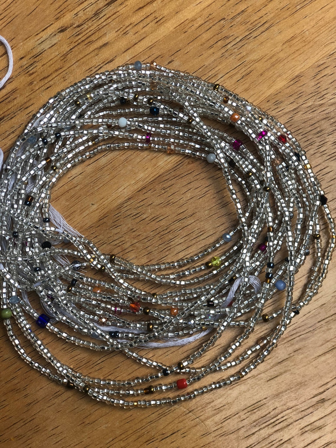 African Waist beads Silver waist beads Ghana waist beads Etsy