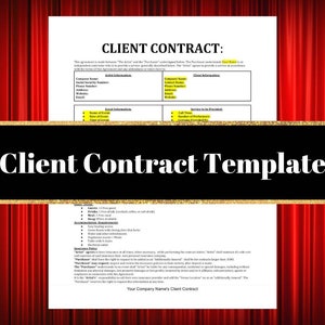 Client Contract Template for Performers