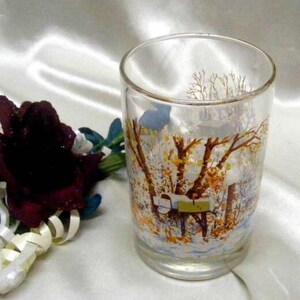 2068 Vintage Libby Arctic Circle Currier N Ives Glass Tumbler