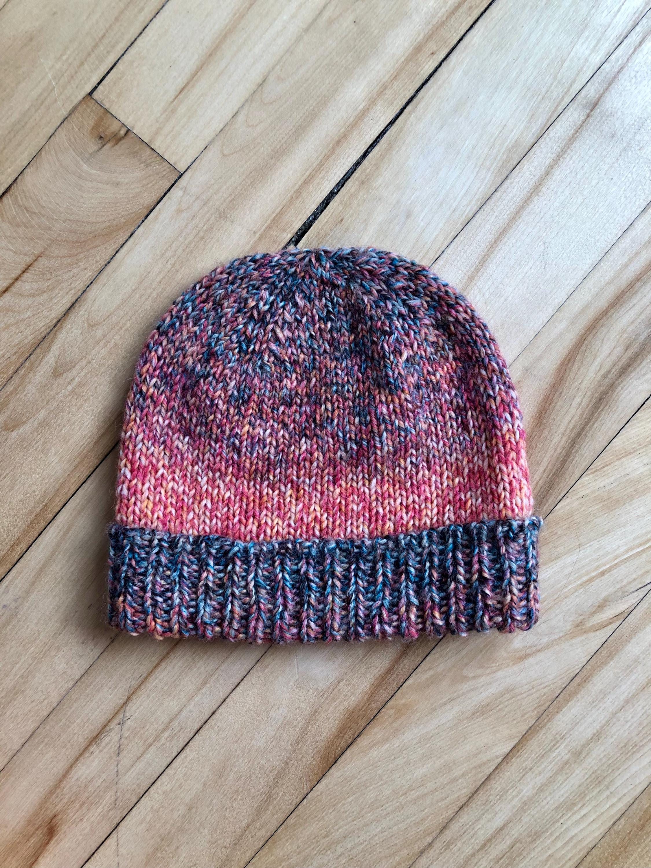 Bonnet adulte multicolore rouge en laine d'alpaga. Bonnet adulte pas cher