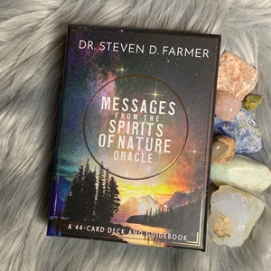 Jeu de cartes Oracle Messages from the Spirits of Nature avec guide physique par Steven D. Farmer
