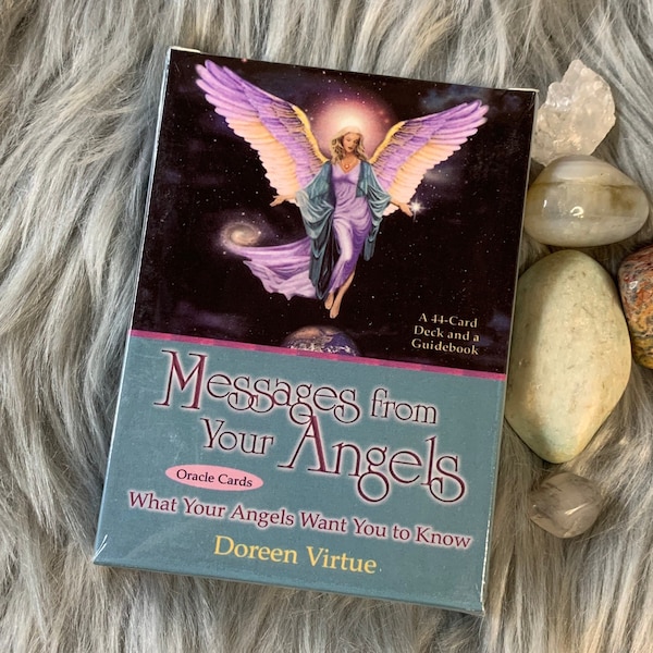 Mini Messages From Your Angels Oracle Card Deck by Doreen Virtue | No Physical Guidebook Included, Digital Guidebook Only