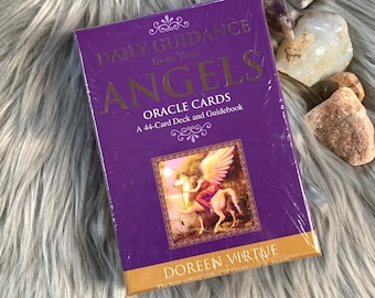 Tägliche Anleitung From Your Angels Orakel Kartenset und Anleitungsbuch von Doreen Virtue (Sealed)