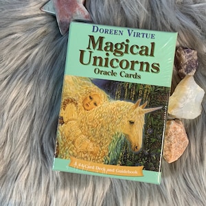 Neu! Versiegelt! Magical Unicorns Orakel Kartenspiel und Physisches Anleitungsbuch von Doreen Virtue | vergriffen | OOP | Selten | Authentisch