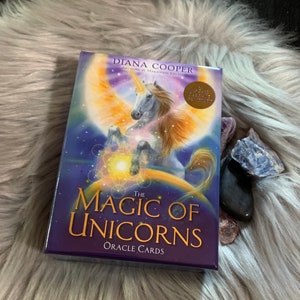 The Magic Of Unicorns Oracle Card Deck with Physical Guidebook by Diana Cooper Set