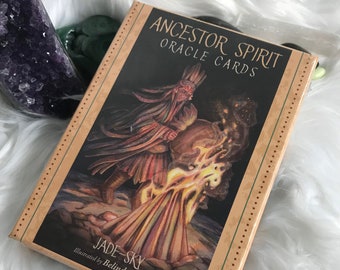 Ancestor Spirit Oracle Card Deck and Physical Guidebook Set by Jade Sky