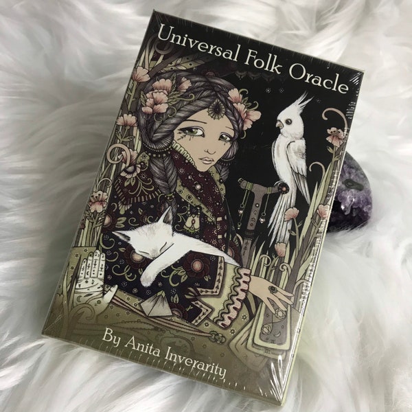 Universal Folk Oracle Card Deck and Physical Guidebook Set by Anita Inverarity
