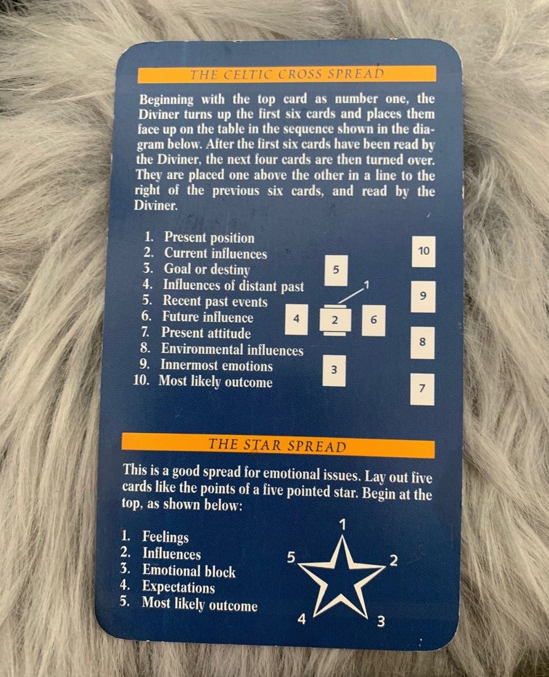 Quick & Easy Tarot Deck With Guide Card Meaning of Tarot on Etsy