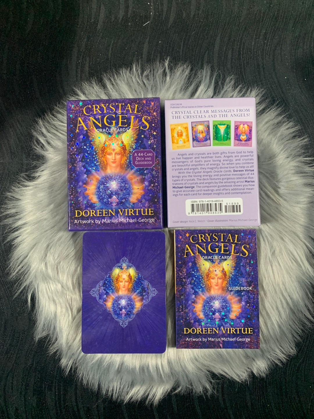Crystal Angels Oracle Deck With Guidebook by Doreen Virtue and Etsy