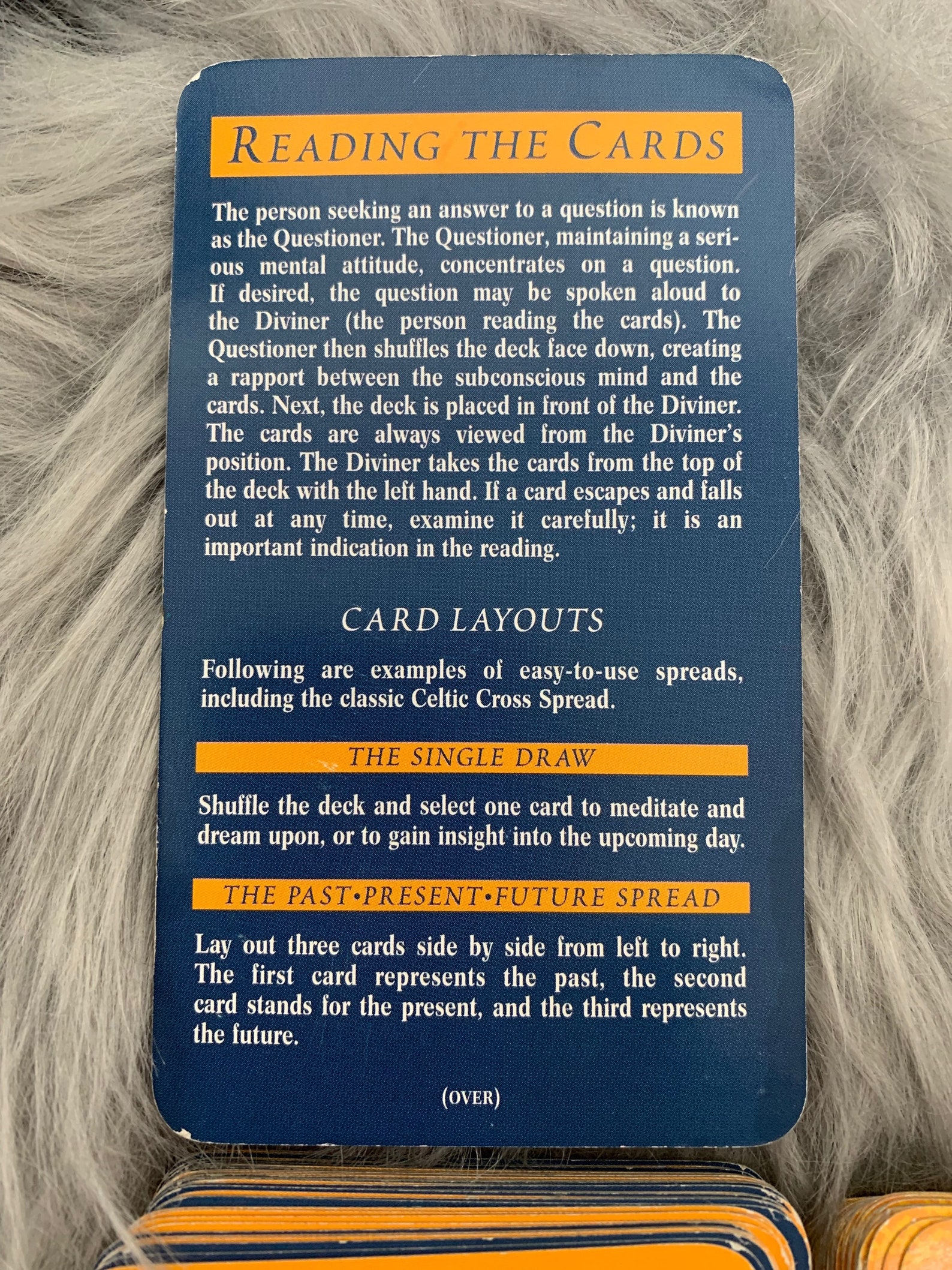 Quick & Easy Tarot Deck With Guide Card Meaning of Tarot on Etsy