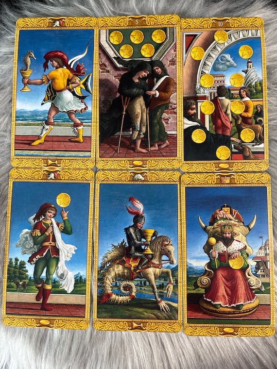 Mystical Tarot Card Deck With Physical Guide Instruction Booklet