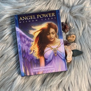 Baraja de cartas del Oráculo de la Sabiduría del Poder Angelical con guía física, de Gaye Guthrie y Hiroyuki
