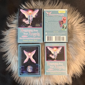 Botschaften Deiner Engel Orakelkarten mit Physischem Handbuch von Doreen Virtue | Offene Box | vergriffen | Orakel Kartenspiel | Selten ! AUTHENTISCH!