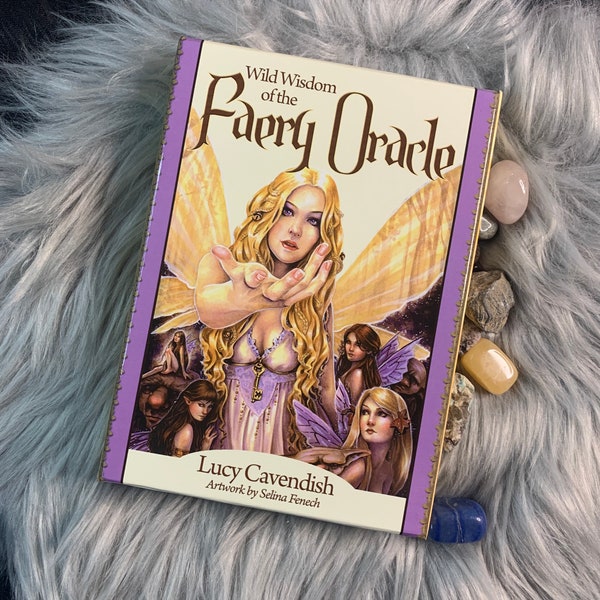 Wild Wisdom of the Faery Oracle Card Deck with Physical Guidebook by Lucy Cavendish