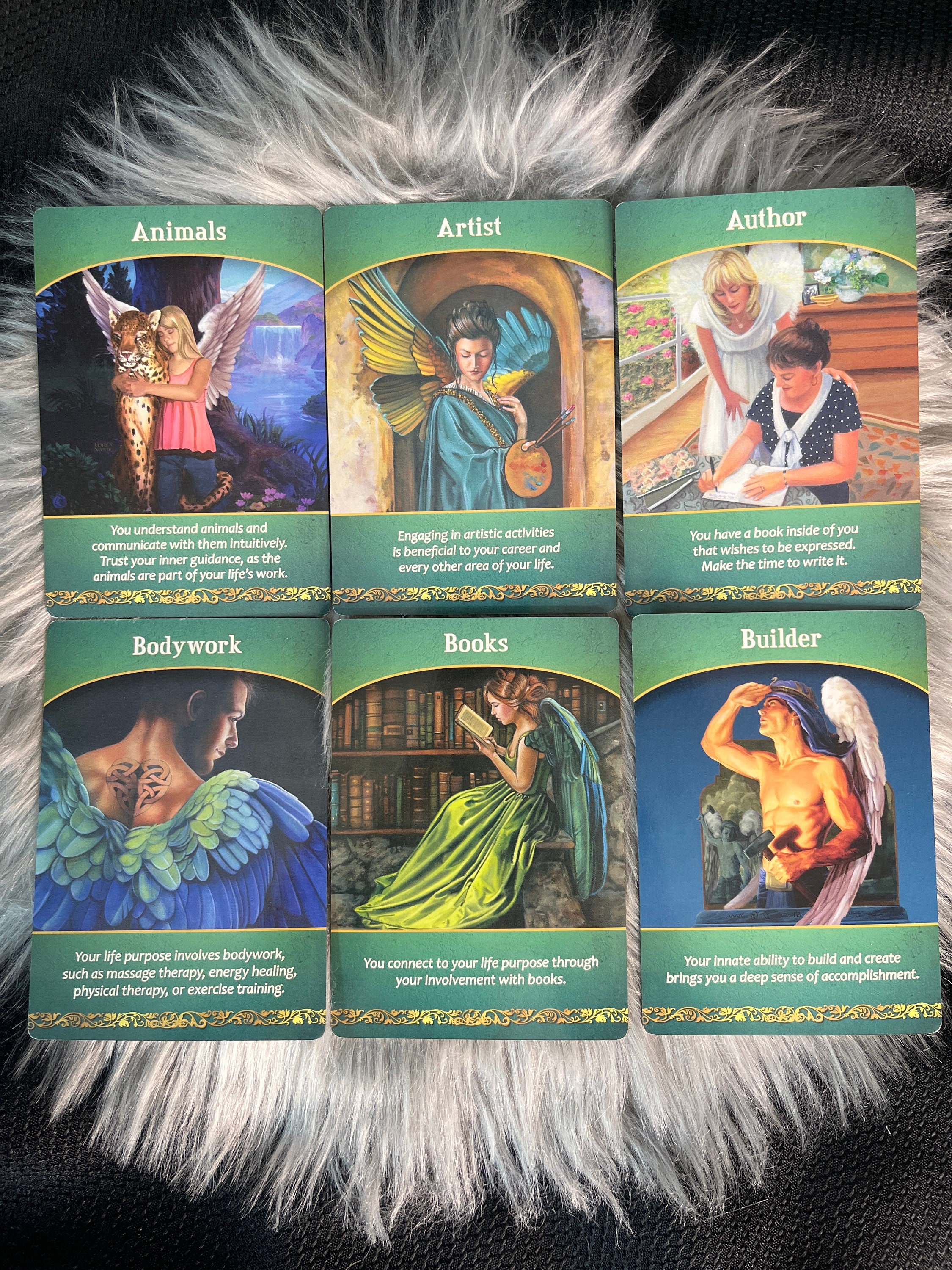 LIFE PURPOSE ORACLE CARDSドリーンバーチュー　占い NEW 12X8CM Life Purpose Oracle Cardis 44 Cards Doreen Virtue