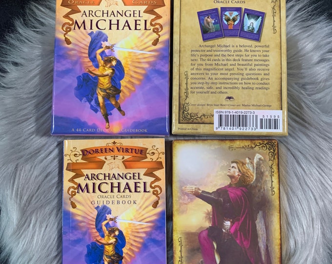 Archangel Michael Oracle Card Deck With Physical Guidebook by Doreen