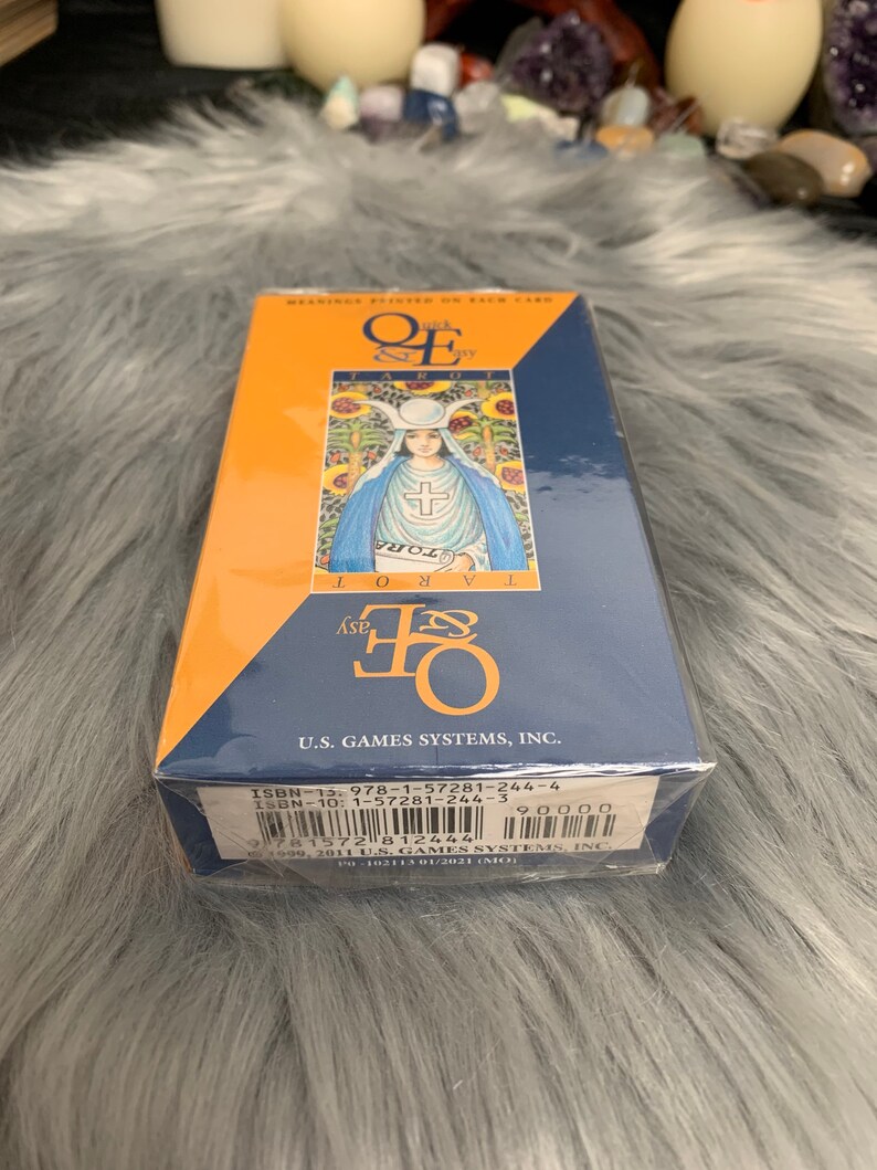Quick & Easy Tarot Deck With Guide Card Meaning of Tarot on Etsy
