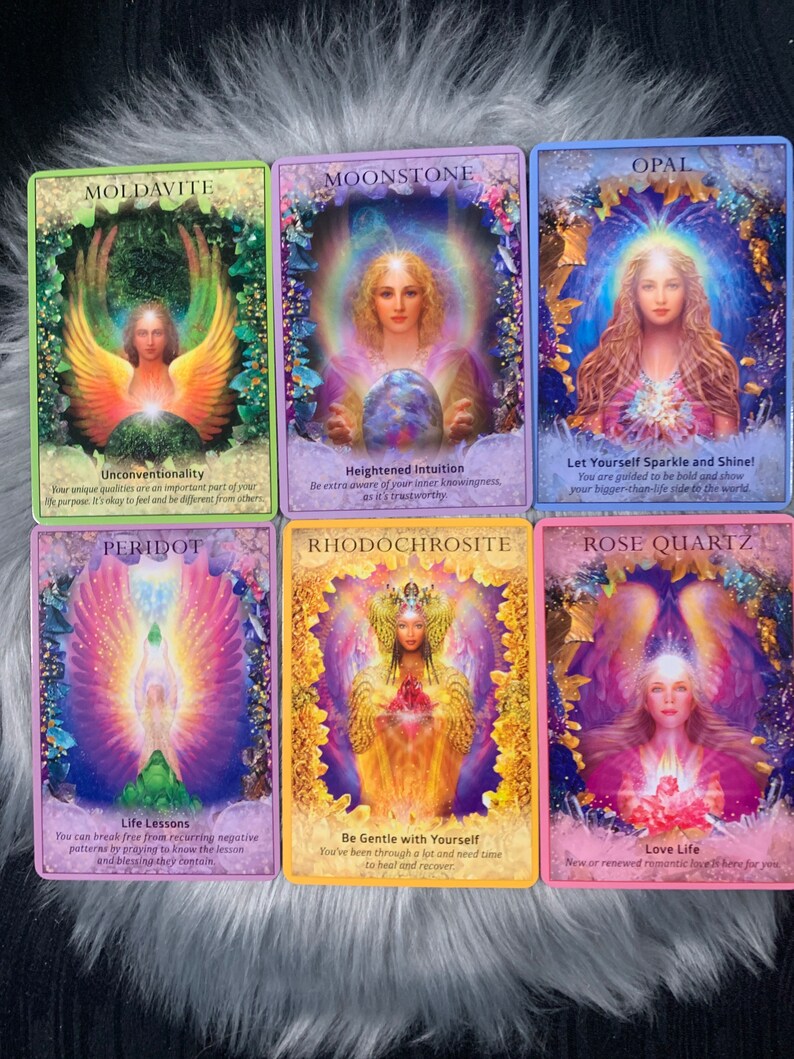 Crystal Angels Oracle Deck With Guidebook by Doreen Virtue and Etsy