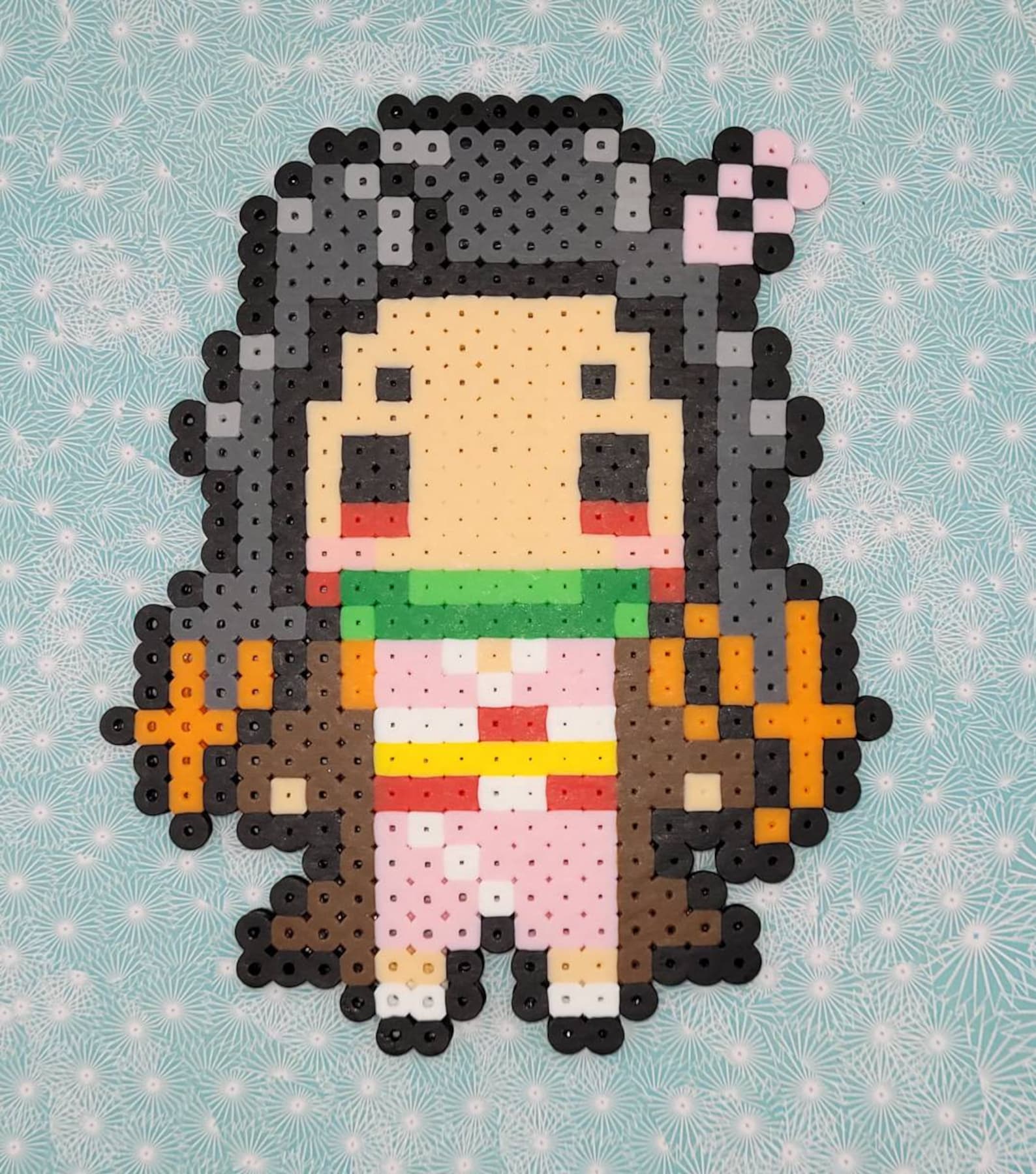 Tanjiro and Nezuko by Demon Slayer Perler Beads Etsy Hong Kong