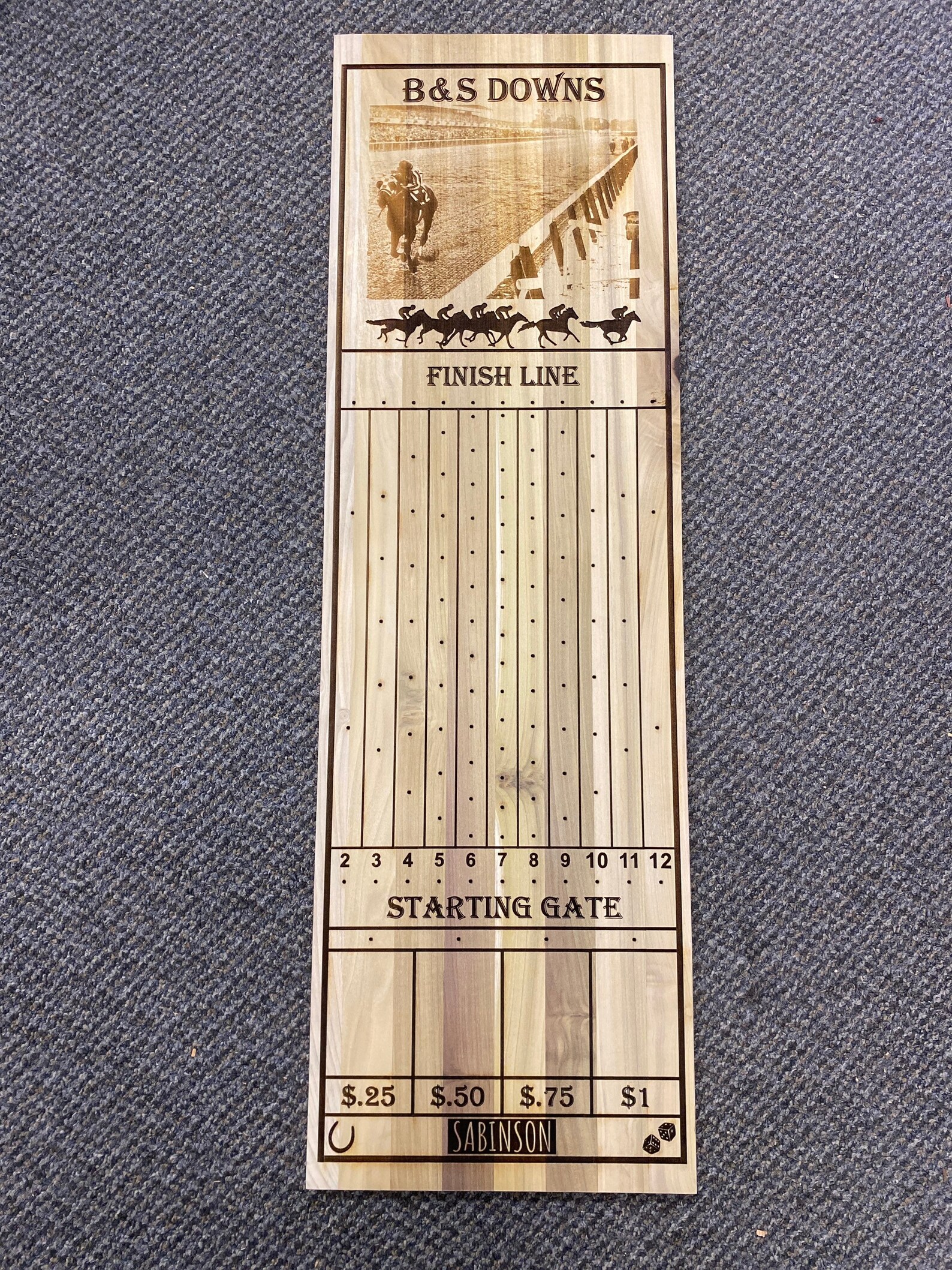 HORSE RACING Board Game Kentucky Derby Custom Gambling Etsy