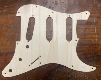 Fender Stratocaster wood pickguard 11 Hole fits RH guitars made in the USA matches WD music template The Laser Lounge
