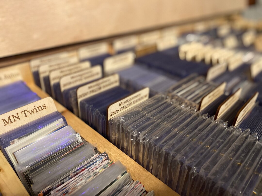 Personalized Sports Card Dividers 100 Custom Dividers Headers Customize