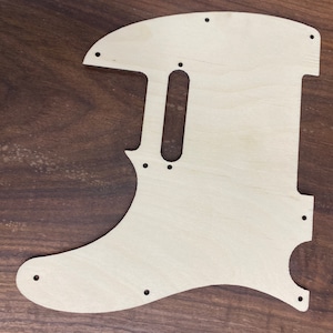 Fender Telecaster wood pickguard 8 hole fits LH guitars made in the USA The Laser Lounge