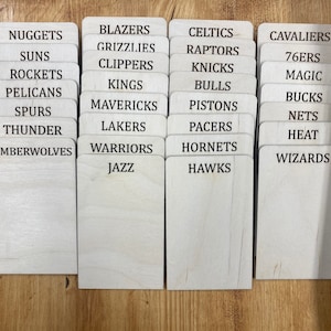 Wood card dividers for organizing your cards