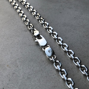 men anchor chain, 925' sterling silver necklace, men necklace, sterling silver initial necklace, sterling silver pendant necklace