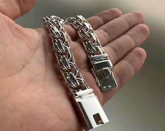 mens bracelet 925 sterling silver / mens sterling silver bangle / gift for him / bracelet bangle / handmade bracelet