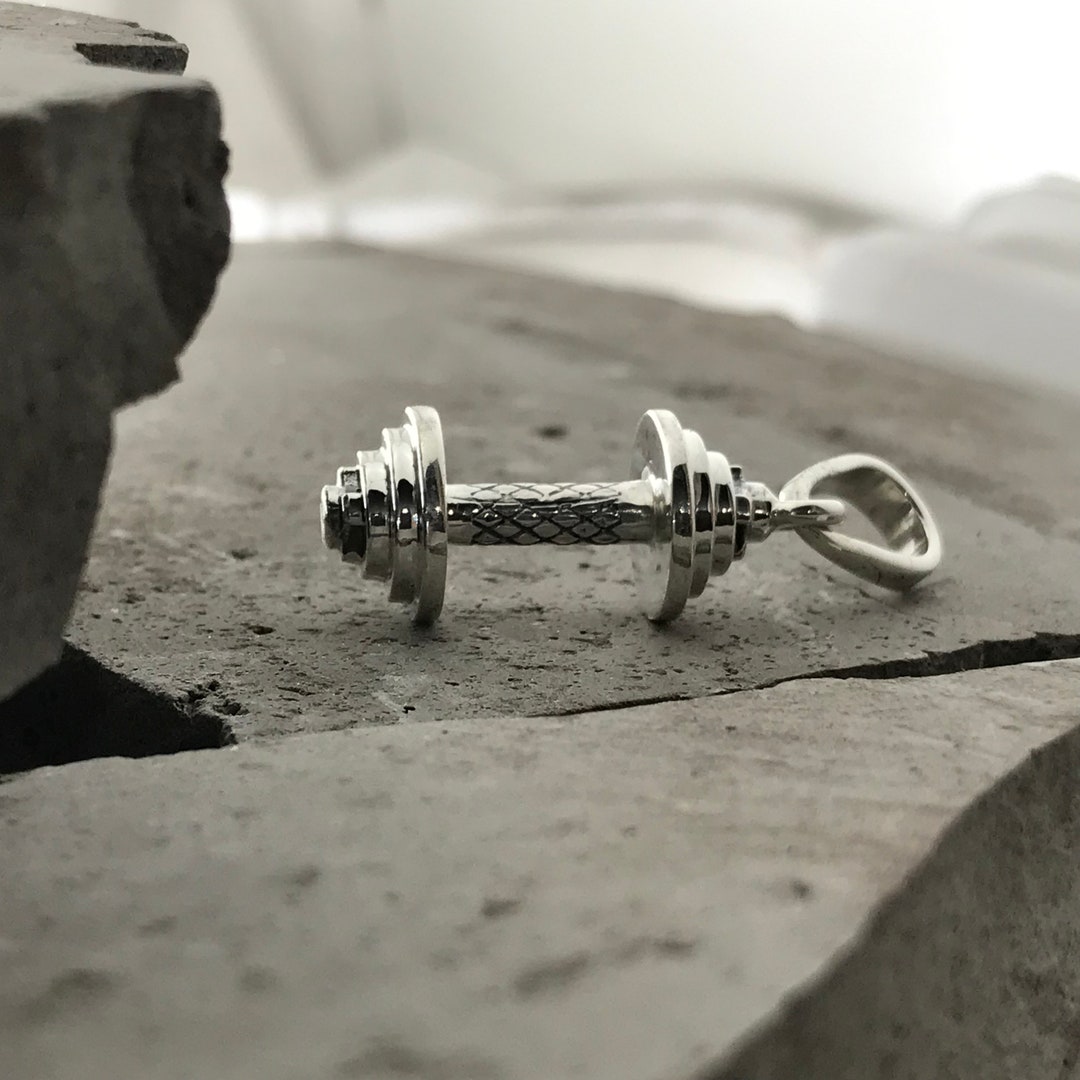 Silver Pendant, Silver Charm, Athletic Silver Pendant, Sports Necklace