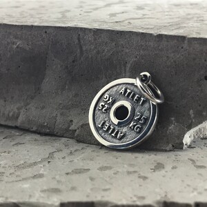 Silver Pendant, Silver Charm, Athletic Silver Pendant, Engraved Sports Necklace, Trainer Jewelry, Gift for Fitness Lover, Gym Rat