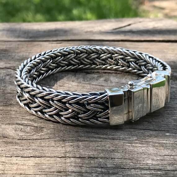 SILVER MEN'S BRACELET | TRIBAL ORNAMENTS