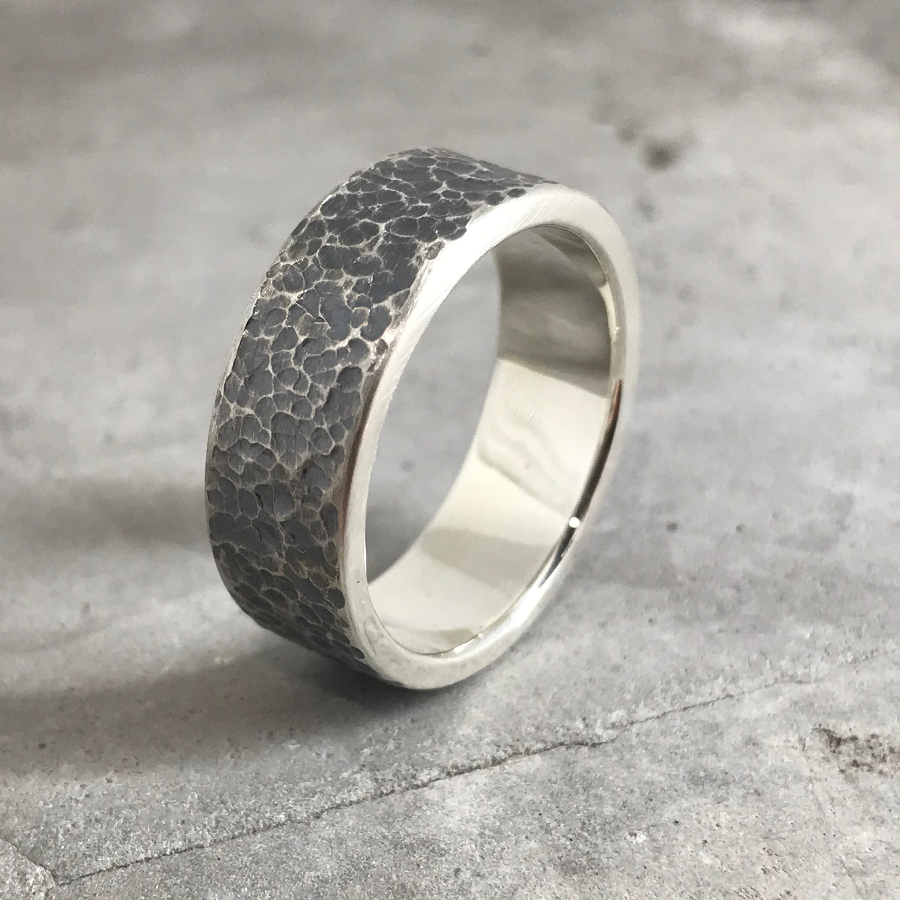 Anillo guerrero vikingo anillo de hombres de plata moderna Etsy