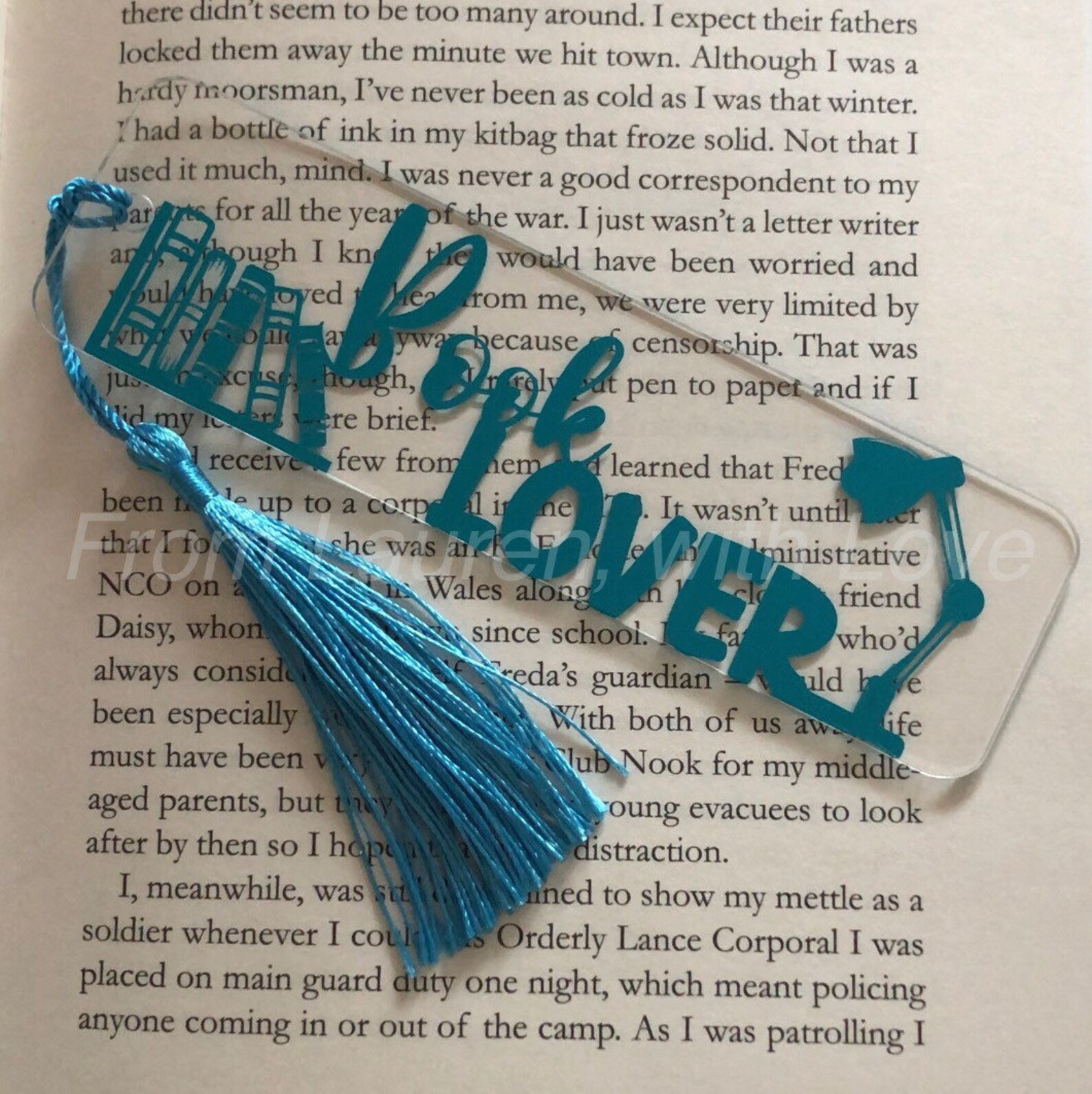 Personalised Plastic Bookmark Etsy